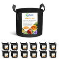 Cavisoo 24-Pack 3 Gallon Grow Bags, Heavy Duty Thickened Non-Woven Plant Fabric Pots with Reinforced Handles
