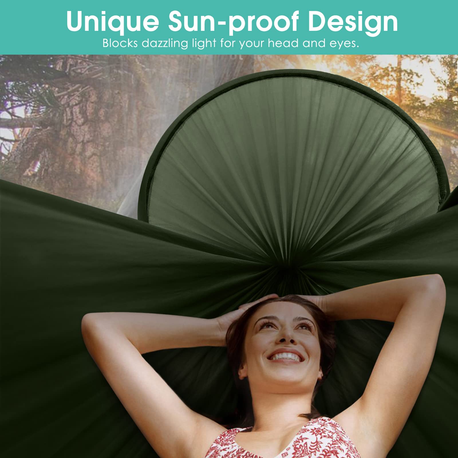 G4Free Large Camping Hammock with Mosquito Net and Rain Fly- 2 Person Portable Hammock with Bug Net and Tent Tarp for Outdoor Hiking Camping Backpacking Travel