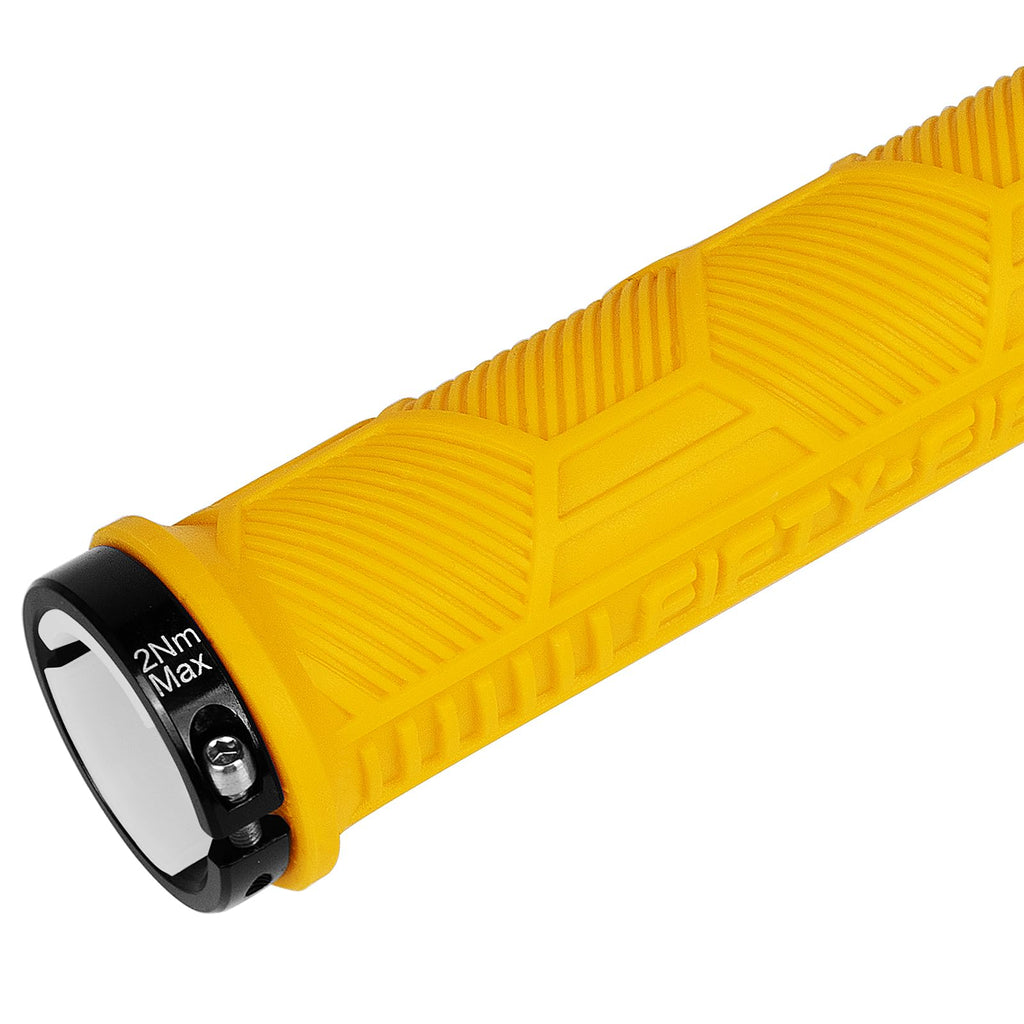 FIFTY-FIFTY Double Lock-On Mountain Bike Grips, Bicycle Handlebar Locking Grips, Non-Slip MTB Handle