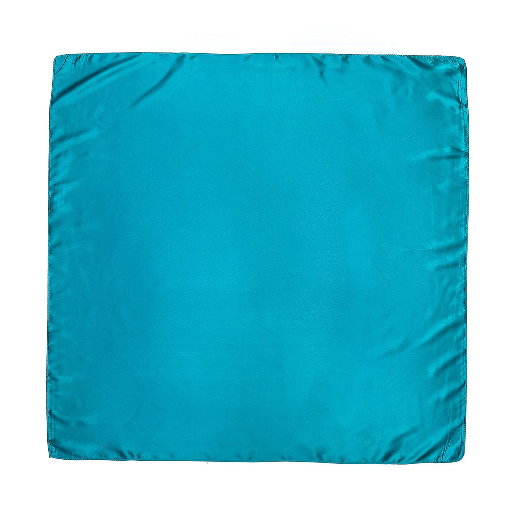 AWAYTR 35” Large Satin Square Head Scarf - 2Pcs Silk Like Floral Head Scarves Square Satin Hair Scarf Bandanas for Women