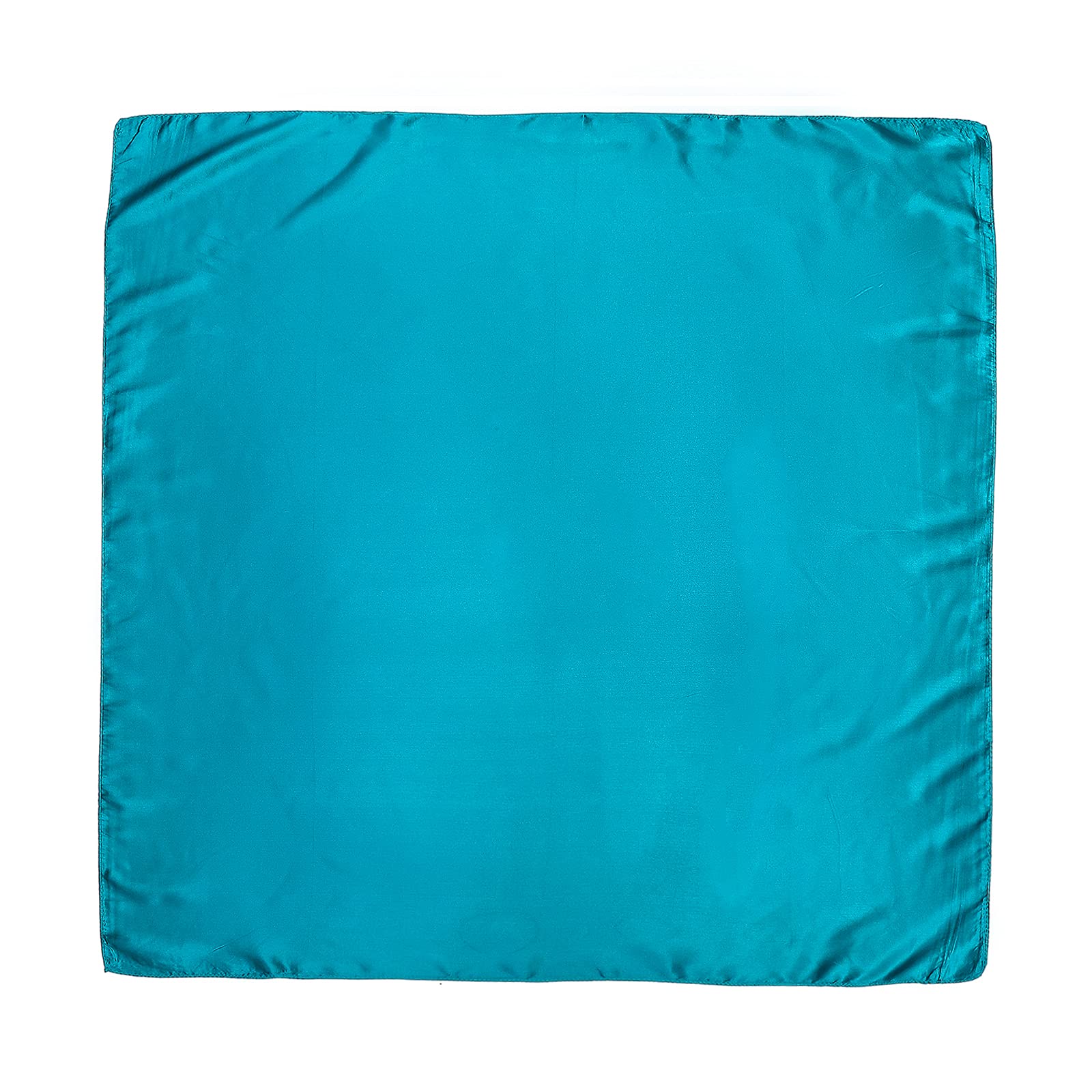 AWAYTR 35” Large Satin Square Head Scarf - 2Pcs Silk Like Floral Head Scarves Square Satin Hair Scarf Bandanas for Women