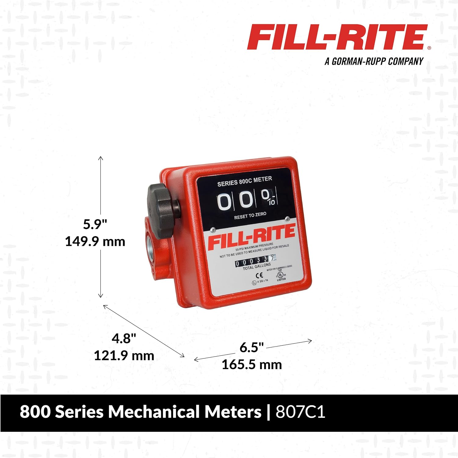 Fill-Rite - 1 Meter 5-20 Gpm (807C1)