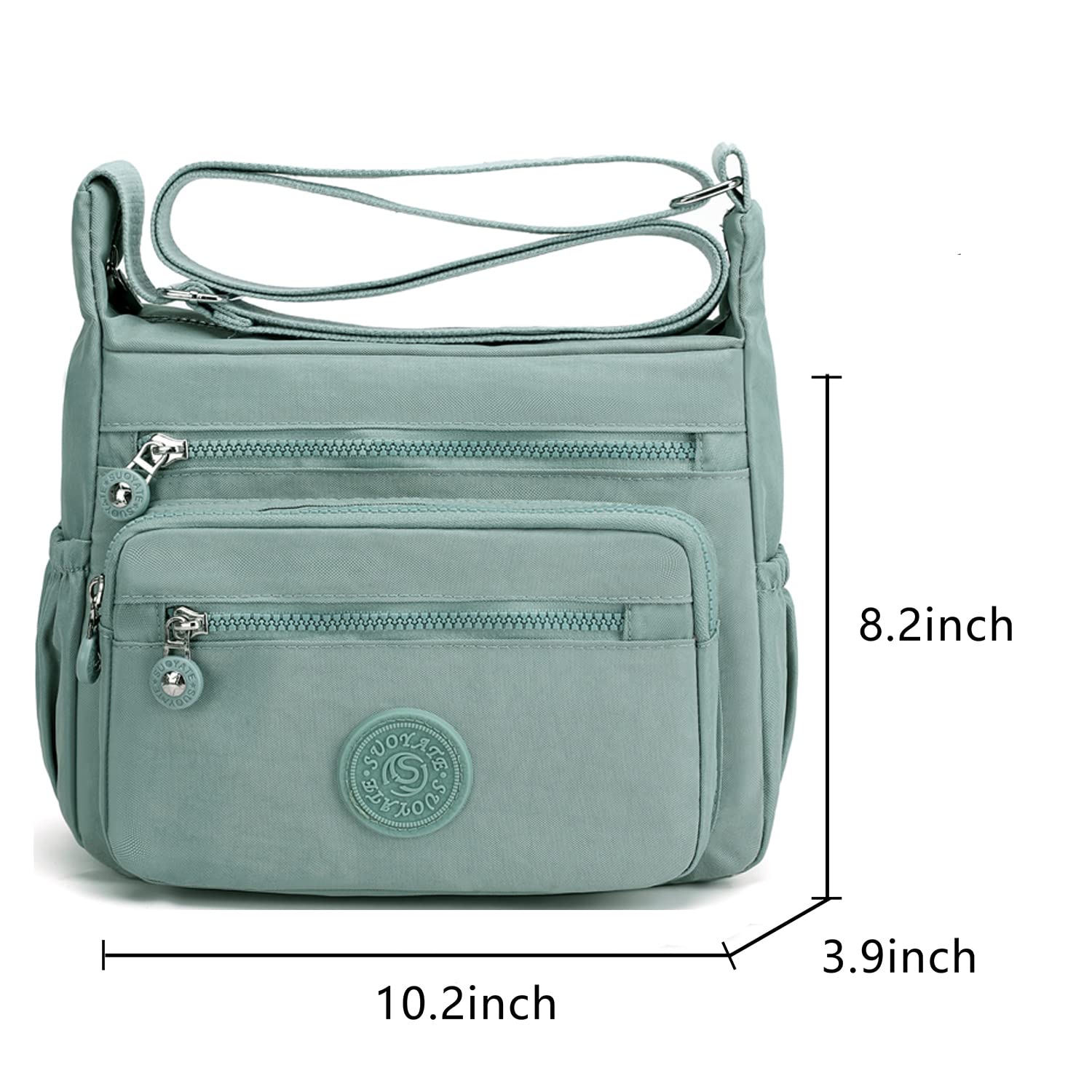 Pealwel Women Shoulder Handbag Roomy Multiple Pockets Bag Ladies Crossbody Purse Tote Top Handle Satchel