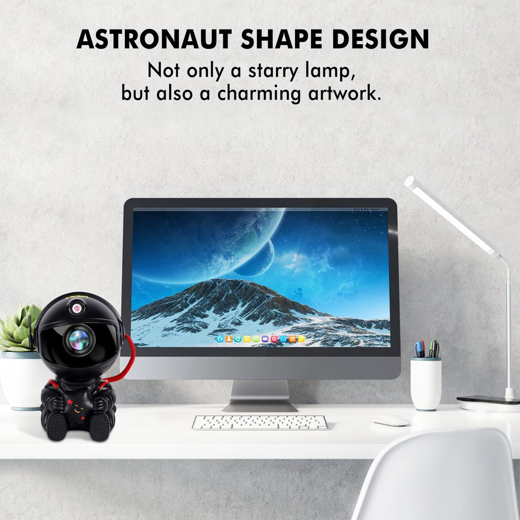 SHJQJJLBCQ Galaxy Projector, Astronaut Star Projector, Kids Night Light for Bedroom, Adult Playroom,Ceiling, Room Decoration