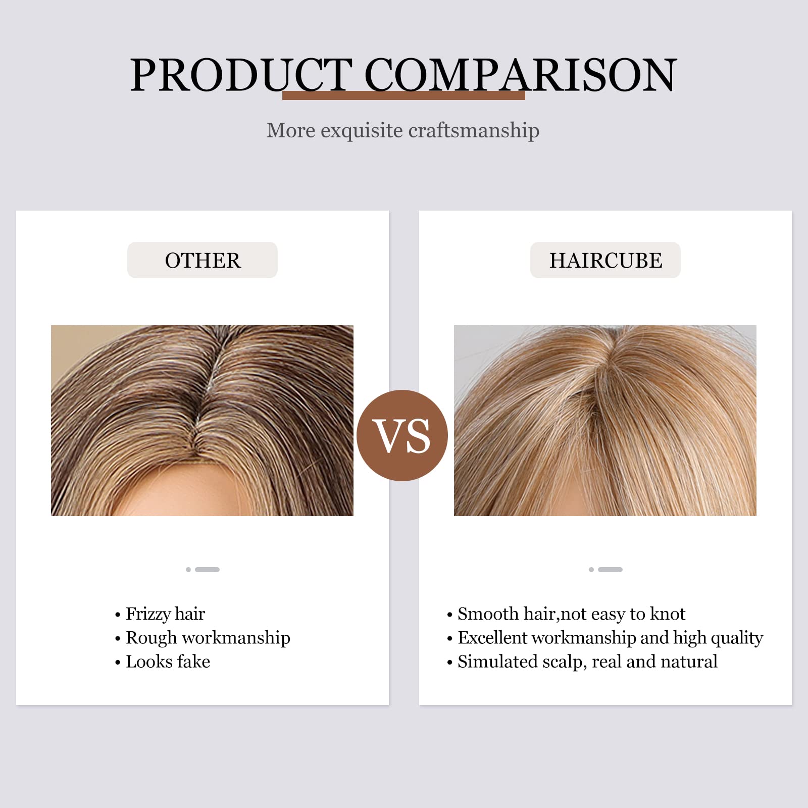 HAIRCUBE Auburn Wigs for Women,Long Layered Orange Wigs with Bangs Heat Resistant Synthetic Fibre Wigs(pelucas de cabello natural)