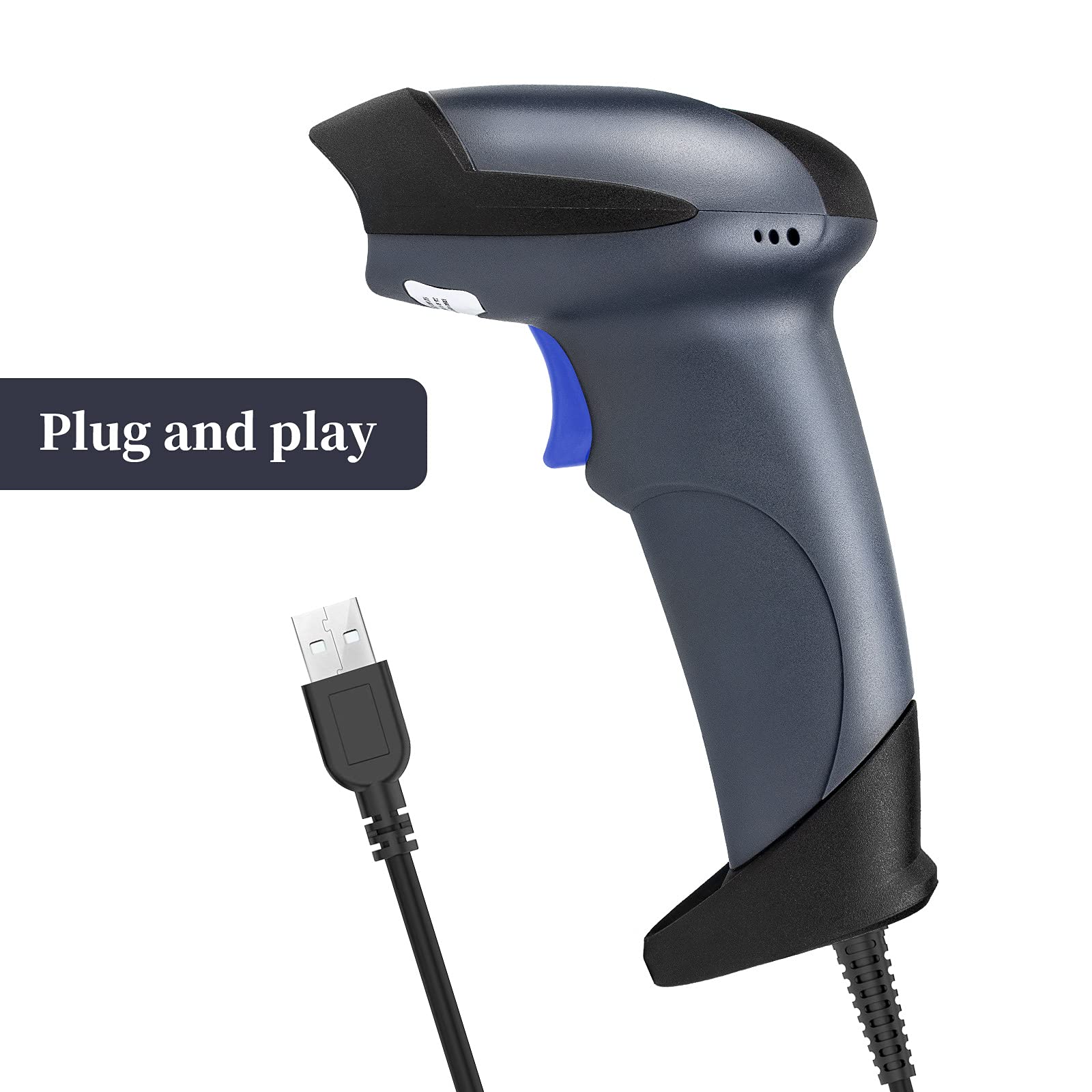NETUM USB Laser Barcode Scanner, Handheld 1D Wired Bar Code Scanner Scanning UPC EAN Reader Gun Retails for Supermarket, Convenience Store, Warehouse - NT-M1