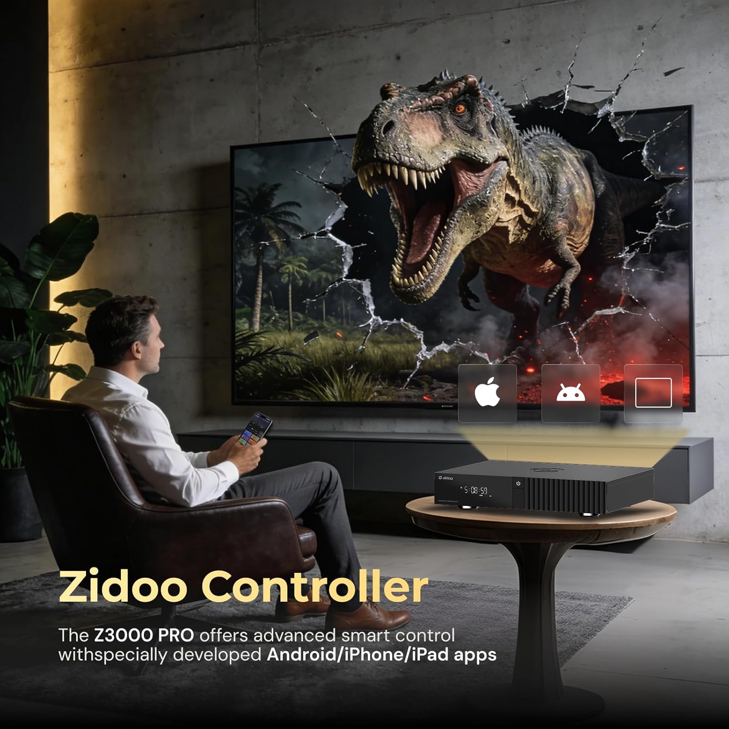 zidoo Z3000 PRO-8K HDR Media Player, Amlogic S928X-K Processor 8G+64G, Base on Android 11os, Support DV,HDR10+ and All HDR Technoly,BDMV/BDISO