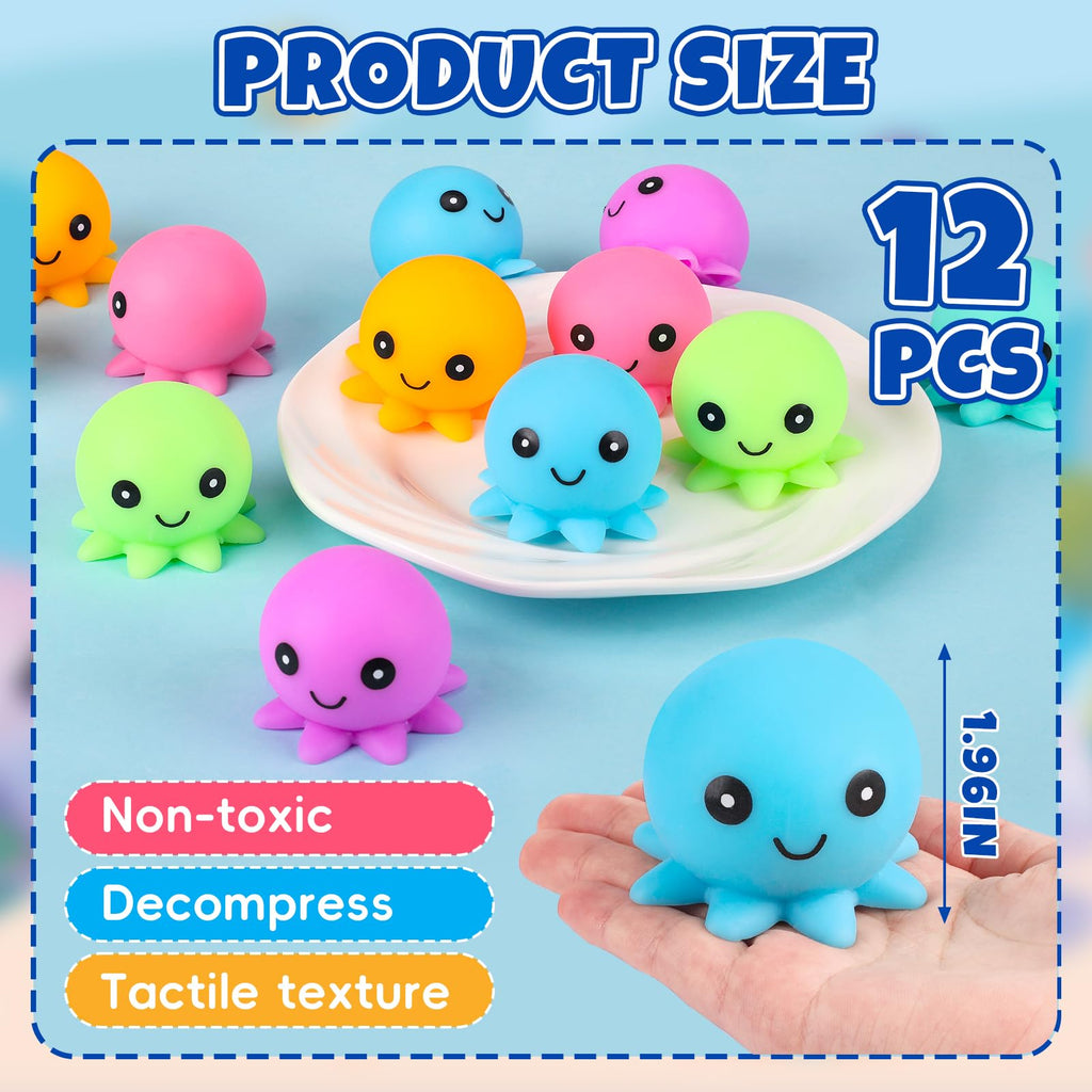 24 Pack Slow Rising Ice Cube Squishy Stress Balls，Stress Cube for Adults Kids , Bulk Taba Squish Fidget Toys, Square Squeeze Toy for Classroom Prizes, Mini Nice Cube Squishy for Party Favors