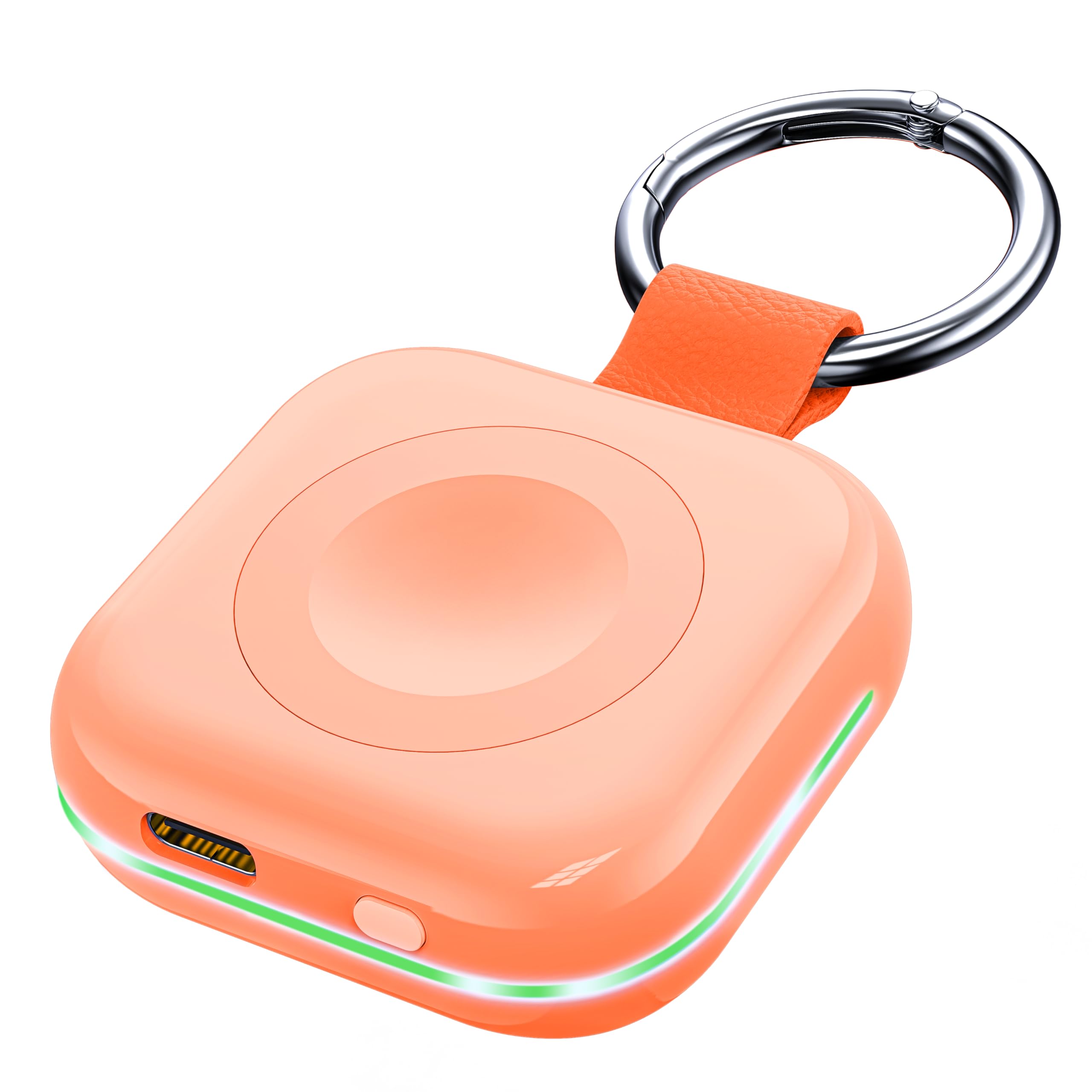 HUOTO Portable Charger for Apple Watch,Wireless Magnetic iWatch Charger 1200mAh Power Bank Travel Keychain Accessories Smart Chargers for Apple Watch Series 11/10/9/8/7/6/SE/5/4/3/2/1/UItra/UItra 2