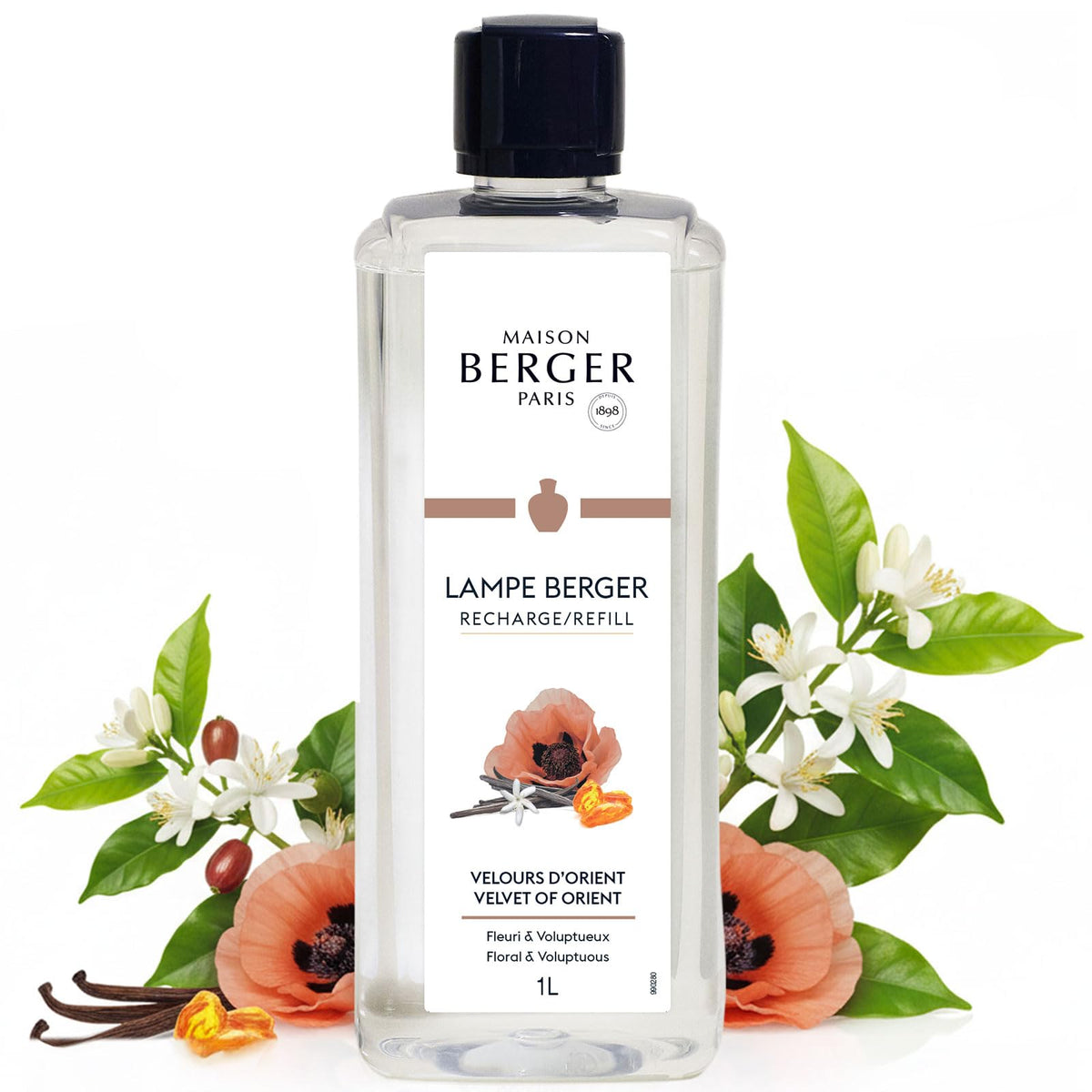 MAISON BERGER Lampe Berger Refill, 1 L, Agaves Garden | Catalytic Lamp Fragrance Refill, Helps Neutralize Odors, ~160 h Fragrance Diffusion, Made in France