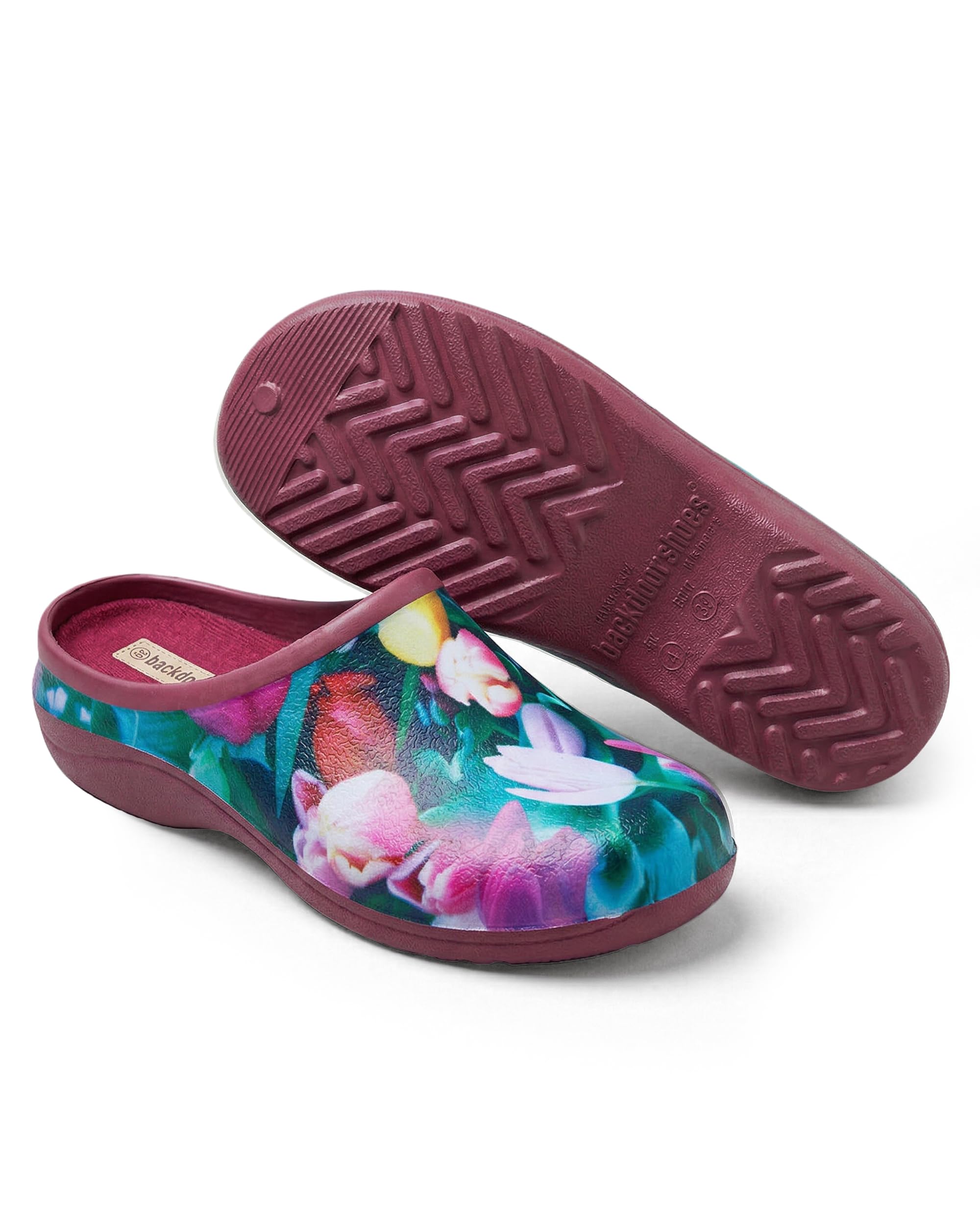 Backdoorshoes Waterproof Premium Garden Clog Shoes for Women with Arch Support