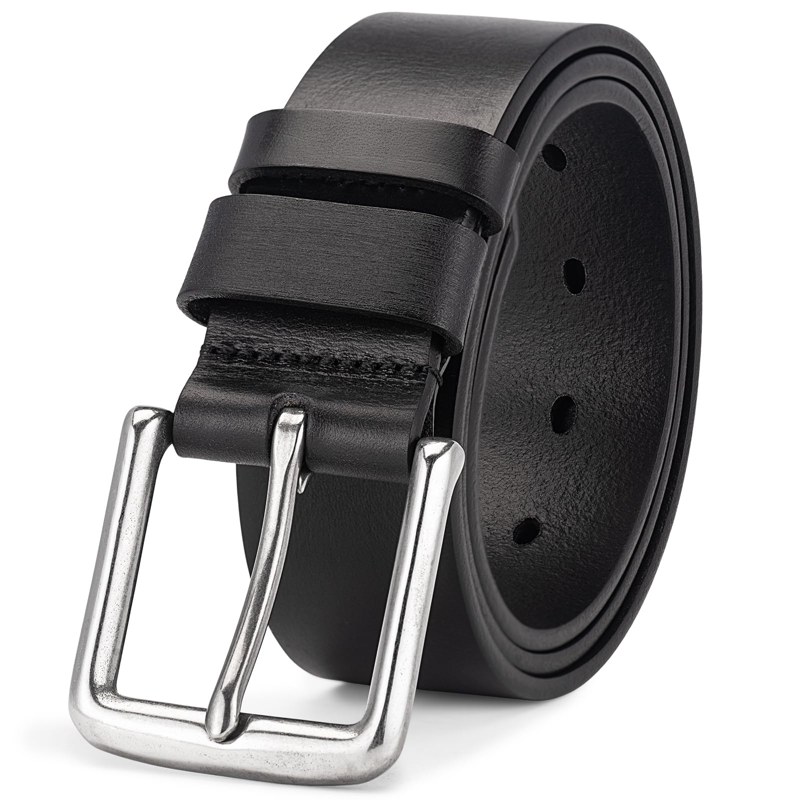 Thicken Full Grain Leather Mens Belt Heavy Duty Mens Work Belt Mens Belt High Hardness Buckle Packed In Gift Box
