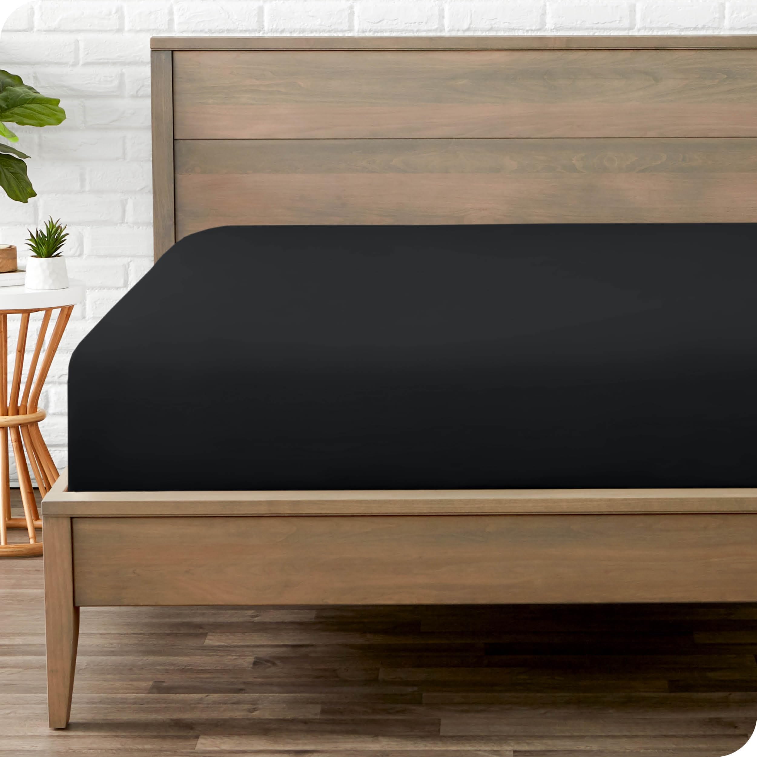 Bare Home Fitted Bottom Sheet Twin Size - Premium 1800 Ultra-Soft - Hotel Luxury - Deep Pocket - Durable and Long Lasting (Twin, White)