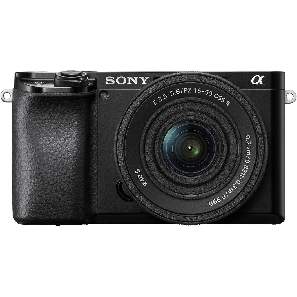 Sony ILCE6100KB Alpha 6100 Mirrorless 4K Video Camera with E PZ 16-50mm Lens - Black