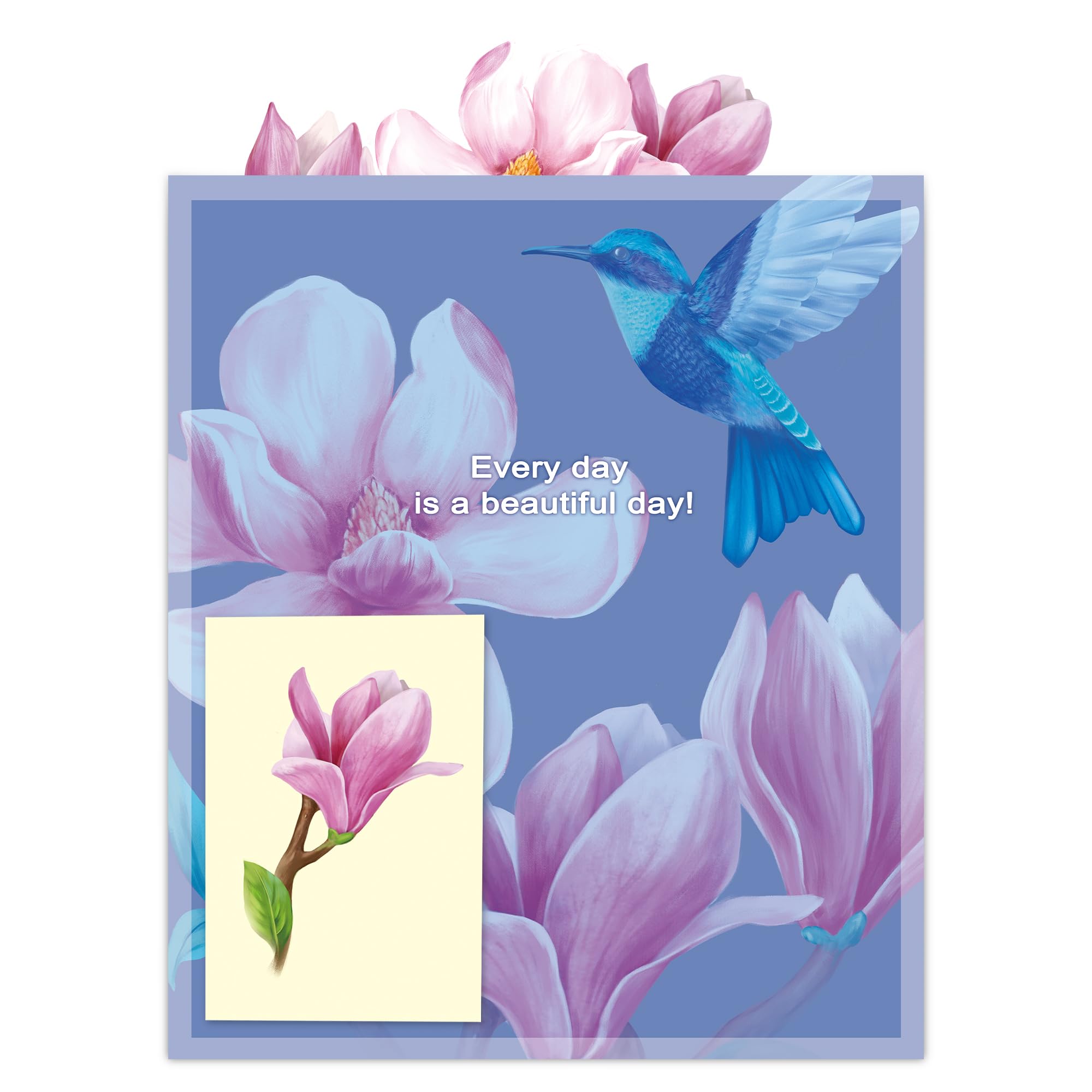 Airpark 3D Pop Up Paper Flowers Bouquet Card 12’‘ with Note & Envelope, Birthday Gifts, Get Well, Thank You, Greeting Cards for Women Mom Wife Friends, Daisies and Butterflies