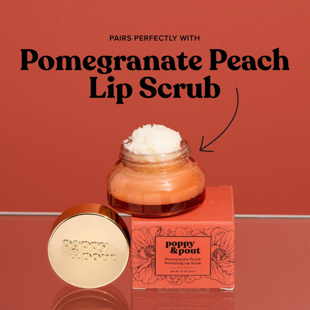 Poppy & Pout Blood Orange Mint Jumbo Lip Balm | All Natural Lip Balms & Moisturizers | Hydrates with Beeswax, Vitamin E, Organic Coconut Oil | Cruelty-Free | Lip Balm in Recyclable Cardboard Tube