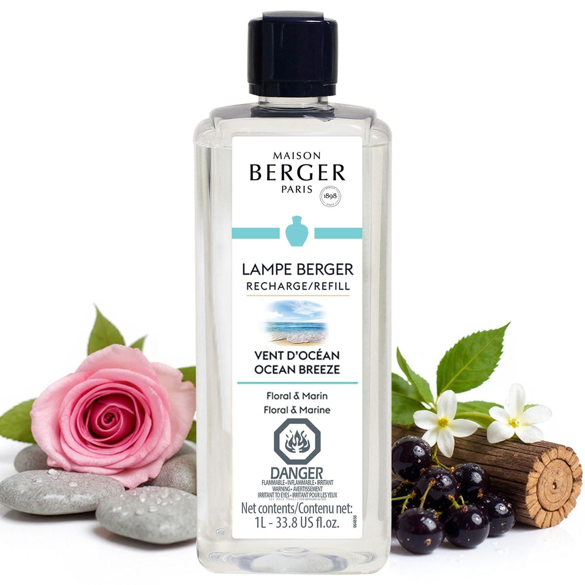 MAISON BERGER Lampe Berger Refill, 1 L, Agaves Garden | Catalytic Lamp Fragrance Refill, Helps Neutralize Odors, ~160 h Fragrance Diffusion, Made in France