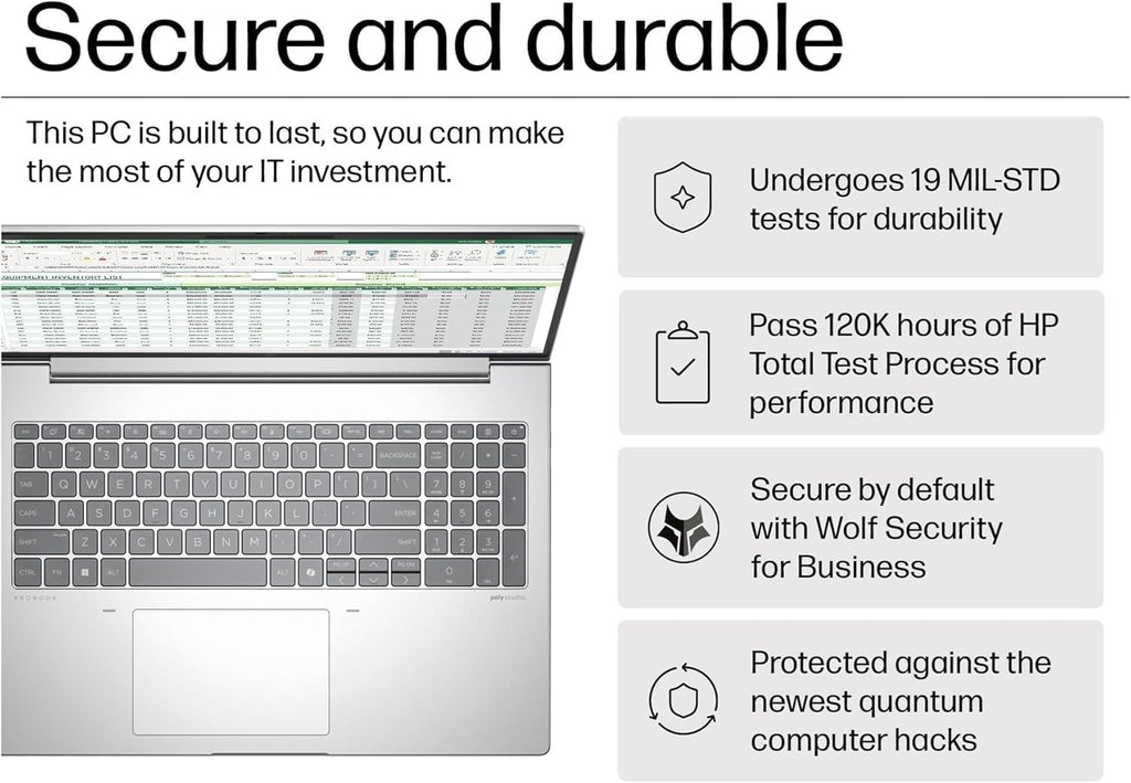 HP ProBook 460 G11 Business AI PC Laptop (16" FHD+ Anti-Glare, Intel 12-Core Ultra 7 155U, 16GB DDR5, 512GB SSD), HP Wolf Security, Backlit Numeric KB, Fingerprint, 1080p Webcam, Ethernet, Win 11 Pro