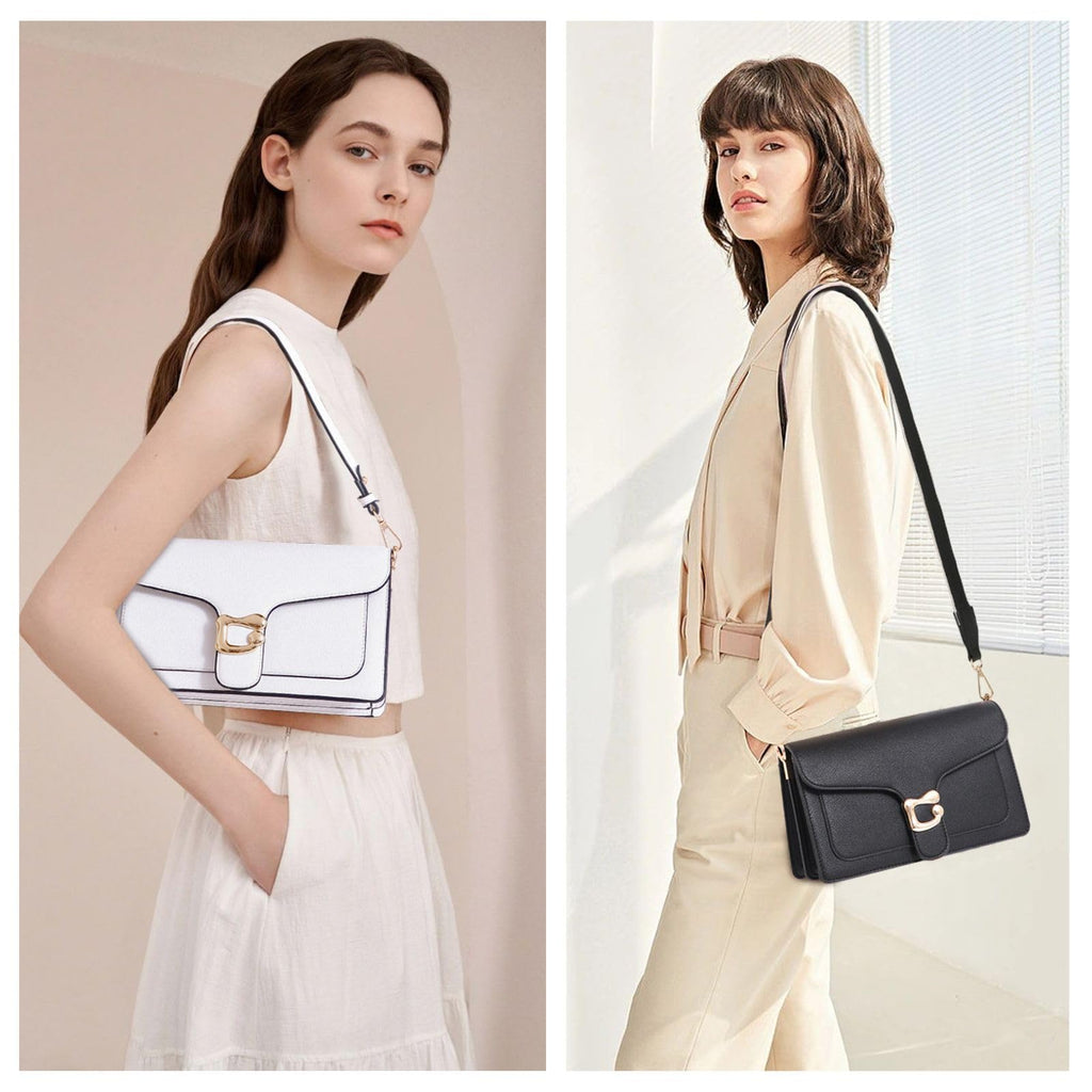 Travistar Crossbody Bags for Women Trendy - Small Cross Body Purse Shoulder Bag Leather Handbags Evening Clutch with 2 Straps | 2 detachable straps