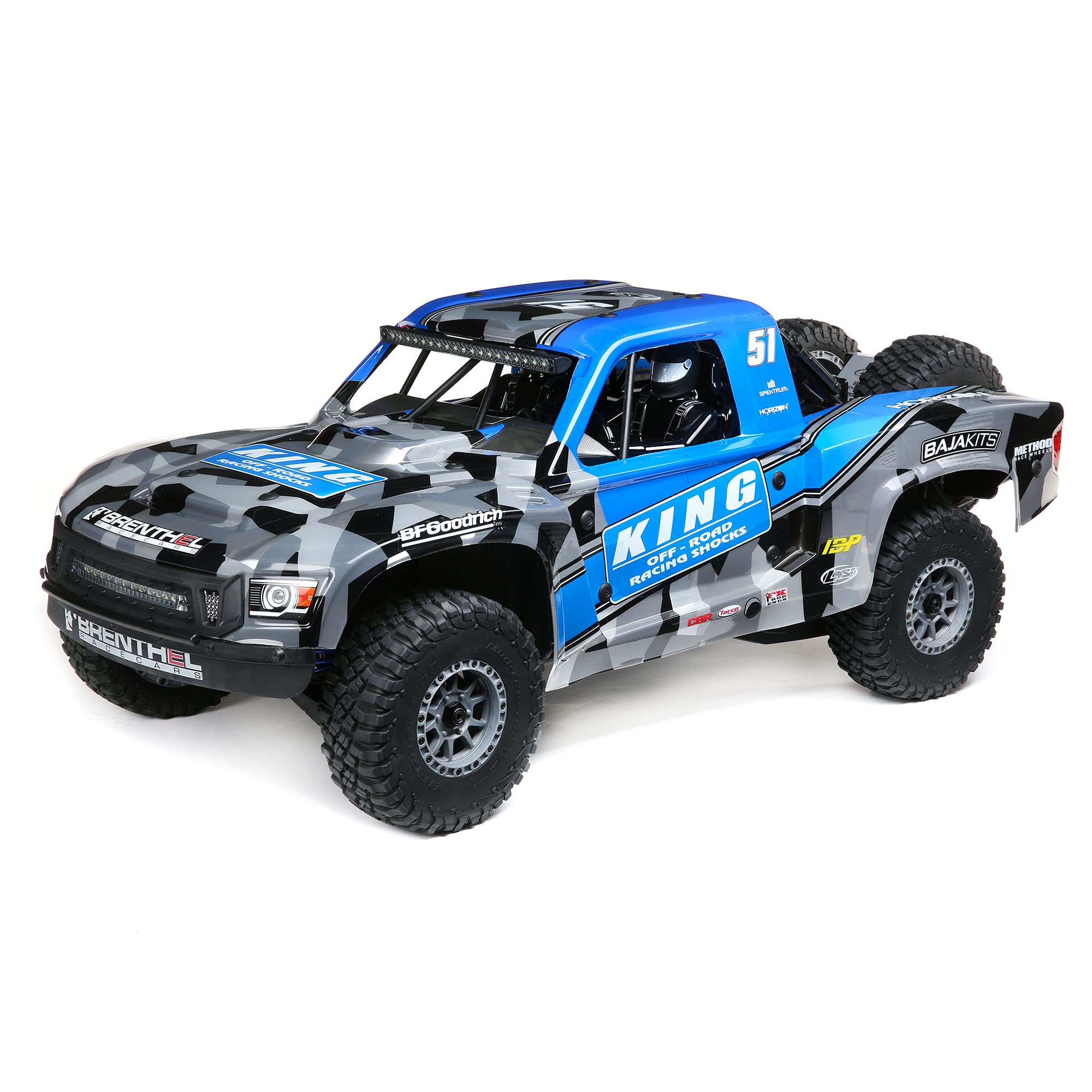 Losi RC Truck 1/6 Super Baja Rey 2.0 4 Wheel Drive Brushless Desert Truck RTR Battery and Charger Not Included Brenthel LOS05021T1
