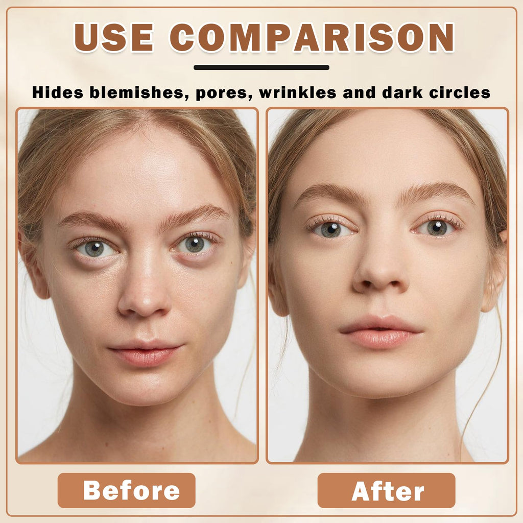 Air Brush Makeup Foundation and Makeup Primer for Face,Hydrates and Moisturizes,Buildable Coverage with Anti-aging Formula for Smooth Radiant Skin (01 Natural/Warm Porcelain)