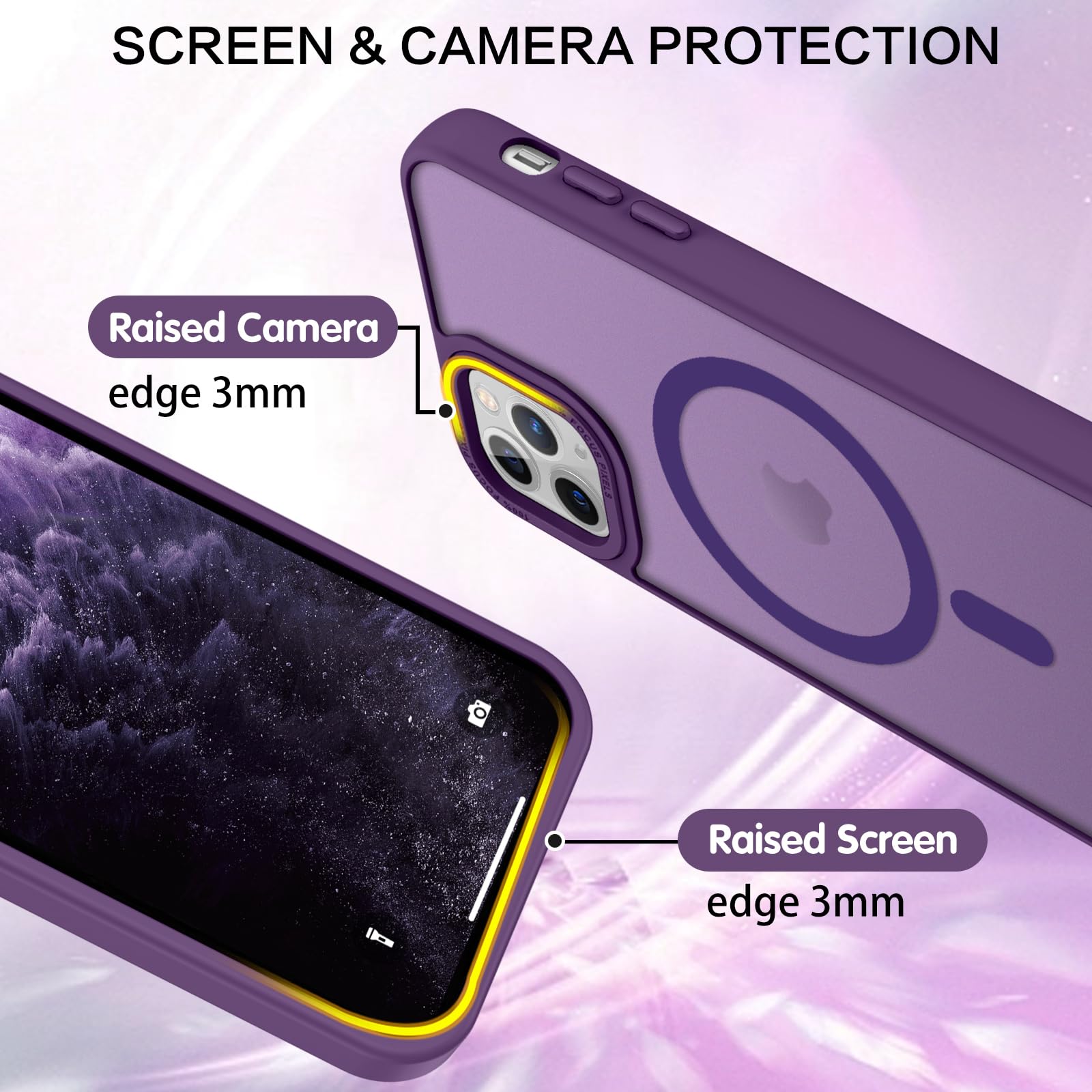 BENTOBEN for iPhone 11 Pro Case 2019 [Compatible with Magsafe] Translucent Matte Magnetic Phone Case iPhone 11 Pro 5.8" Slim Thin Shockproof Bumper Women Men Protective Cases Cover, Black