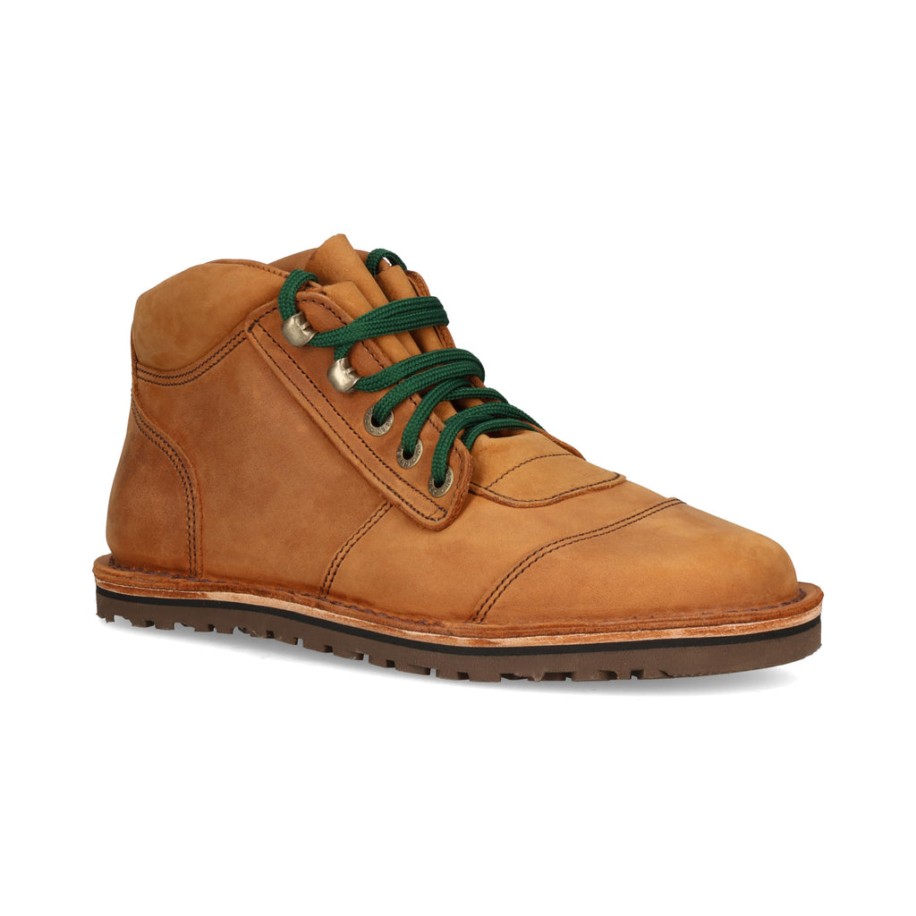 JIM GREEN Men's Barefoot African Ranger Boots Lace-Up Water Resistant Full Grain Leather Work or Hiking Boot