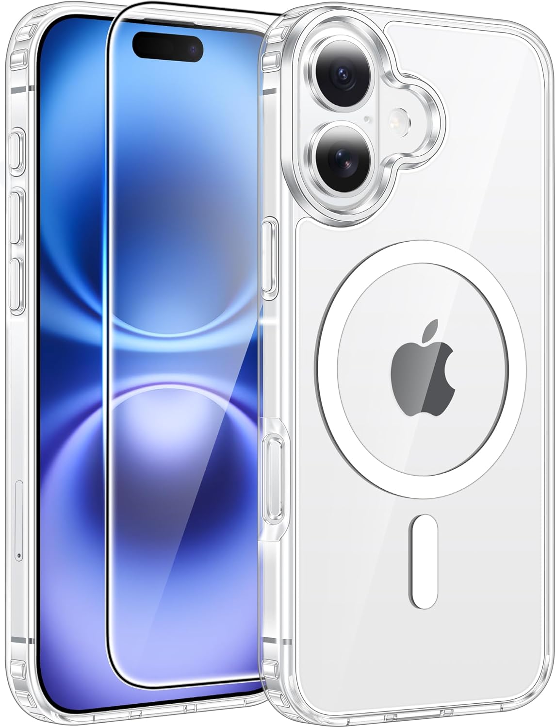 FNTCASE for iPhone 17 Case: [Compatible with Magsafe] Translucent Matte Cases with [Full Camera Protection] [Screen Protector] Military Grade Shockproof Protective Phone Cover - Light Purple