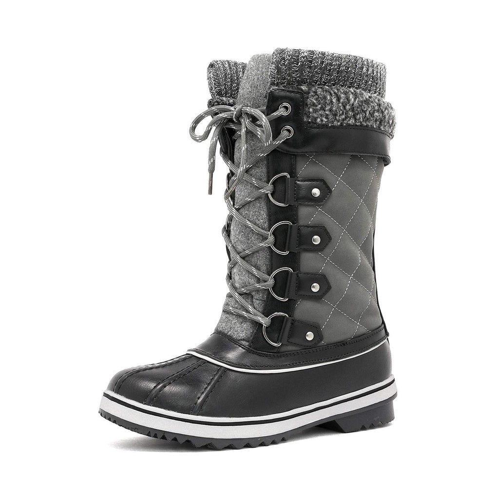 DREAM PAIRS Women's Mid-Calf Waterproof Winter Snow Boots