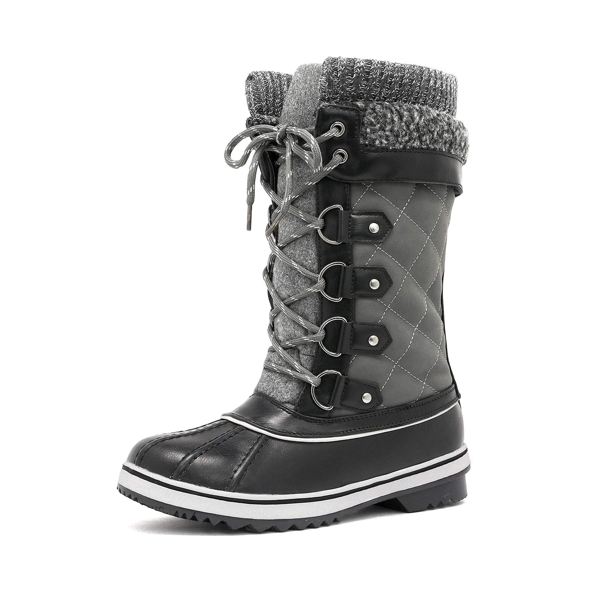 DREAM PAIRS Women's Mid-Calf Waterproof Winter Snow Boots