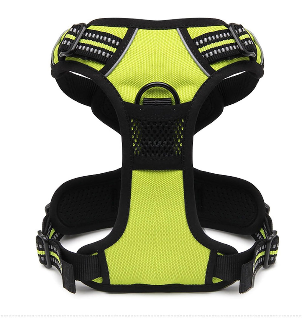 TRUE LOVE Adjustable No-Pull Dog Harness Reflective Pup Vest Harnesses Comfortable Control Brilliant Colors TLH5651(Black,XS)