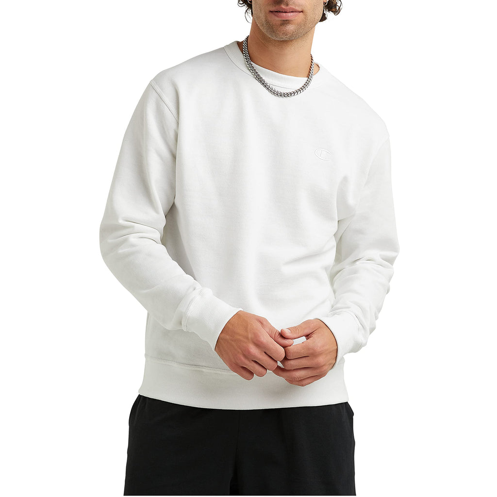 Champion Men's Men's Crewneck Fleece Sweatshirt, Standard Fit, Midweight, C Logo, Available in Regular and Big & Tall