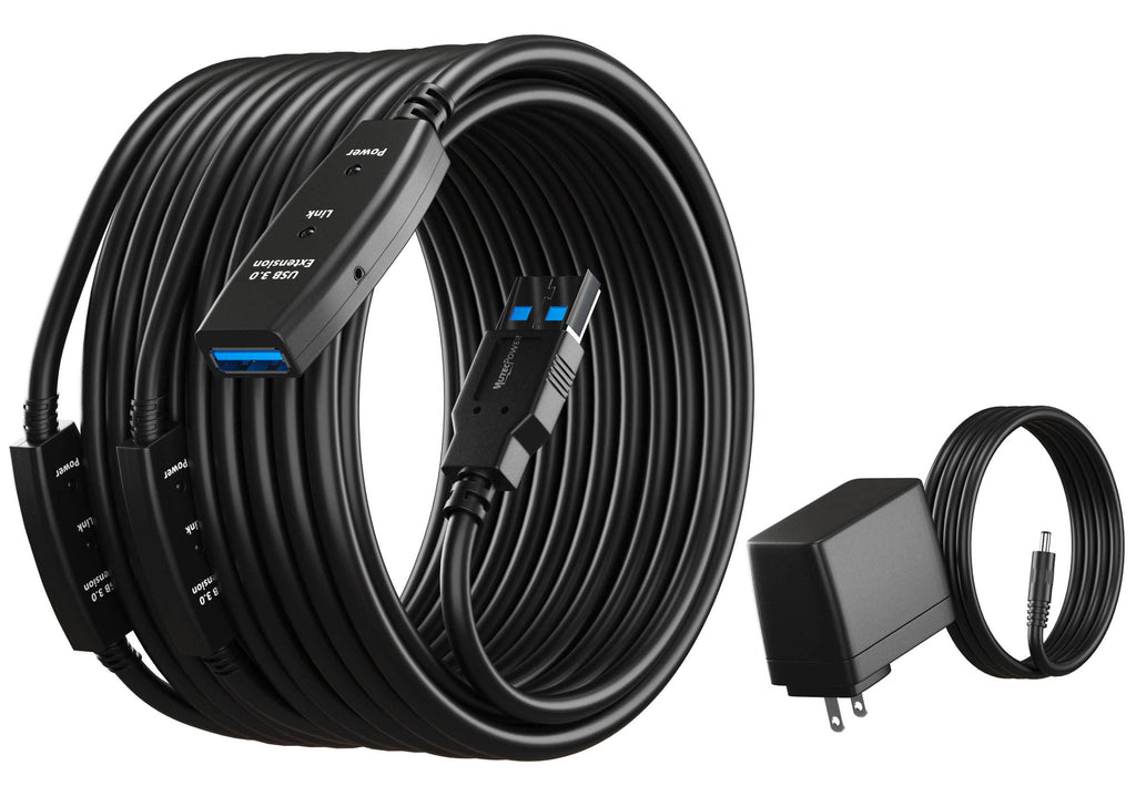 MutecPower 16 Feet Active USB Extension Cable 3.0 Male to Female with A Extension chipset Signal Booster - Active Extension/Repeater Cord 5 Meters / 16 Feet