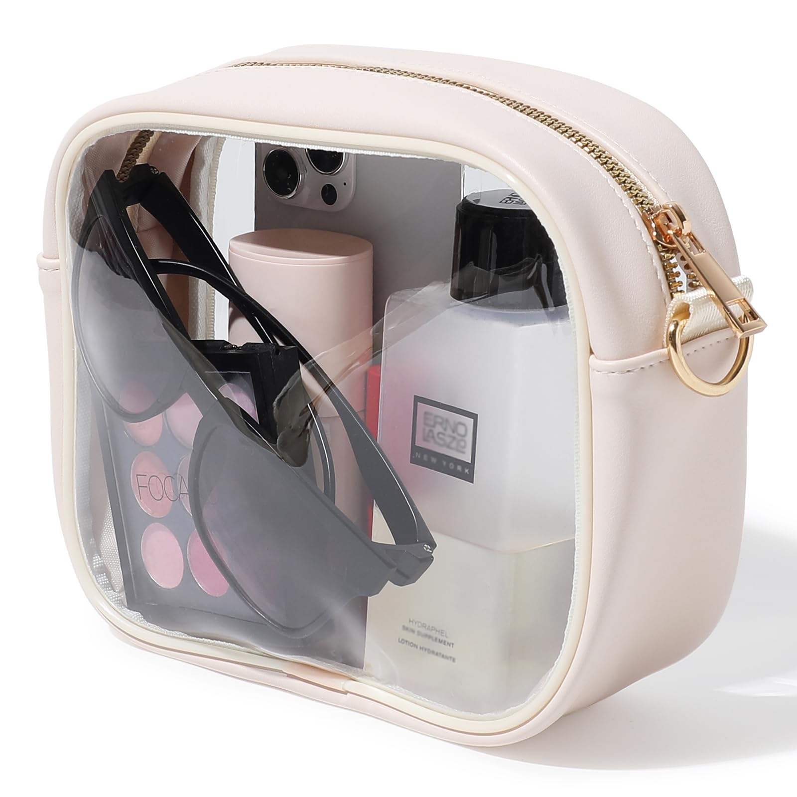 TOBVZOO Clear Bag Stadium Approved, Crossbody Transparent Bag for Concerts Sports Events, Purses for Men & Women