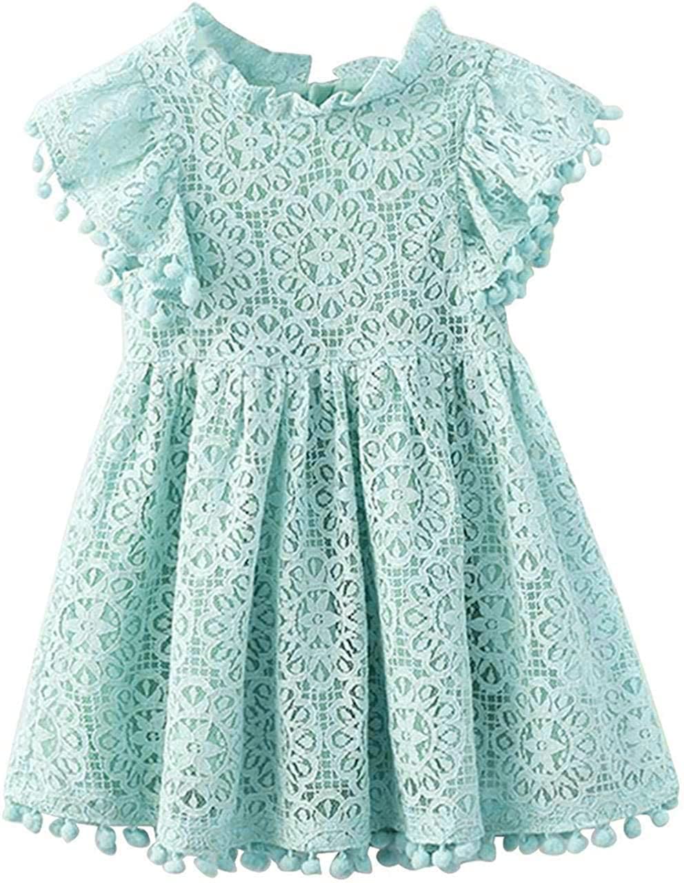 APRIL GIRL Flower Girl Dress, Lace Dress 3/4 Sleeve Dress