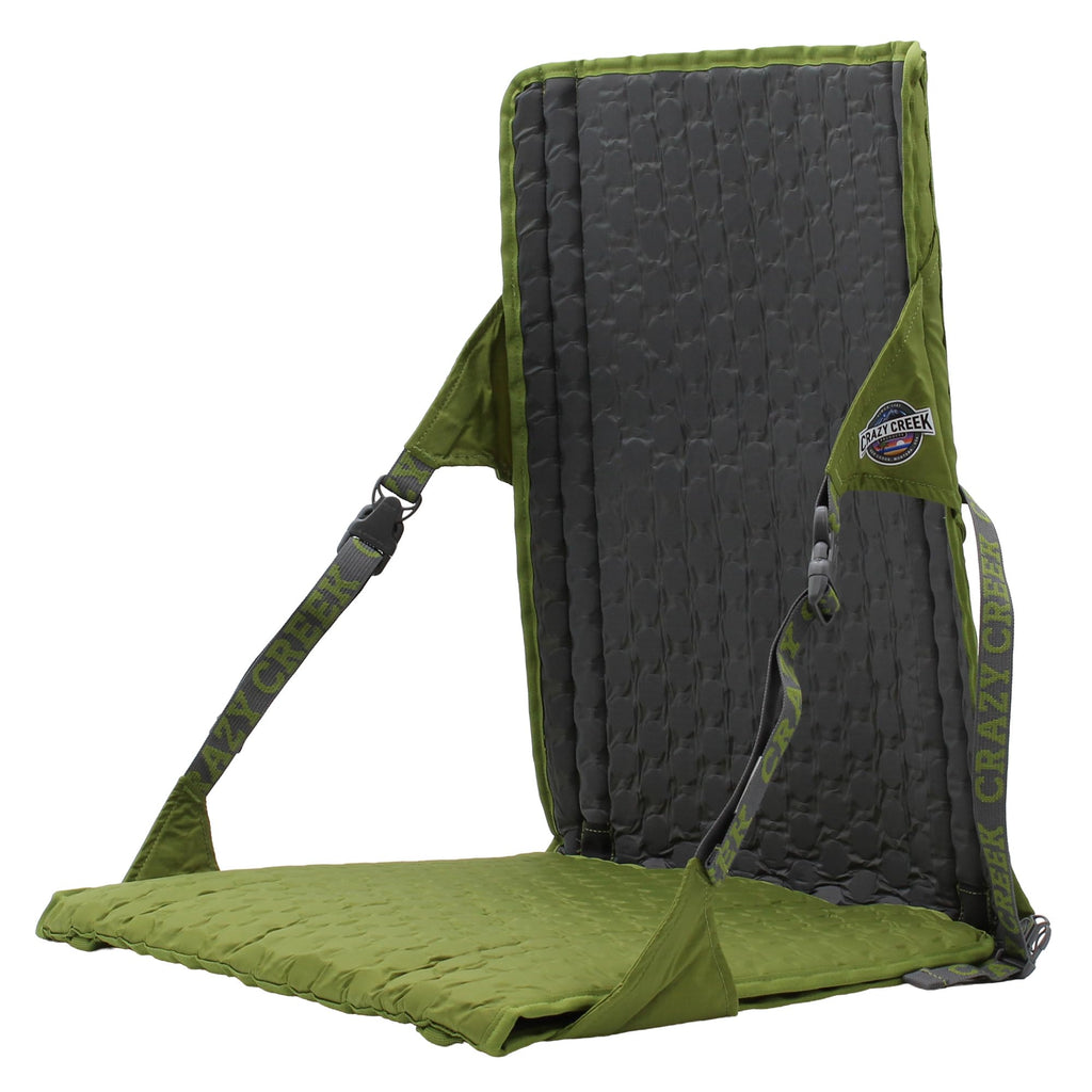 Crazy Creek HEX 2.0 PowerLounger for Day Hiking & Backpacking Trips, 250 LBS Weight Capacity, Adjustable Straps, Compact Design, Water-Resistant, Aleutian Blue/Slate