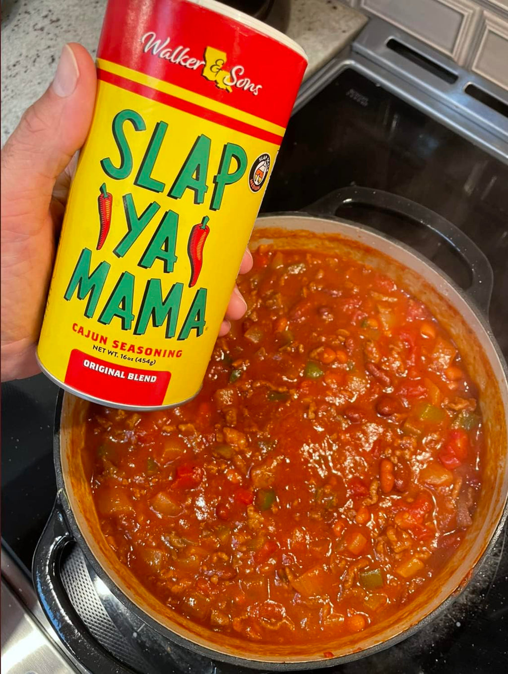 Slap Ya Mama Cajun Seasoning from Louisiana, Hot Blend, No MSG and Kosher, 8 Ounce Can