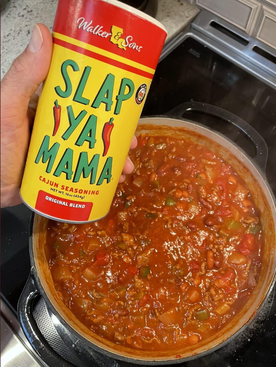 Slap Ya Mama Cajun Seasoning from Louisiana, Hot Blend, No MSG and Kosher, 8 Ounce Can