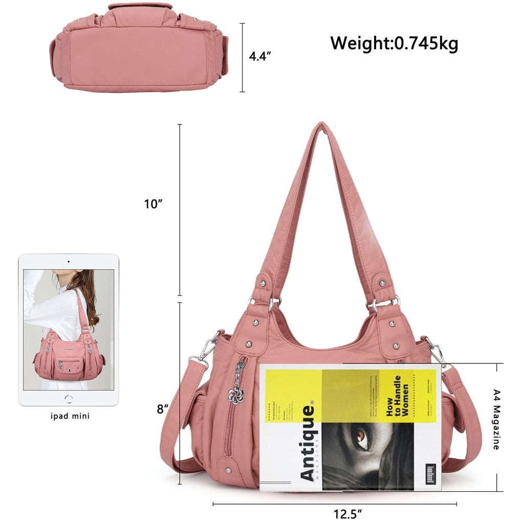 Angel Barcelo Purses for Women Soft PU Leather Shoulder Bag Crossbody Purse and Handbags