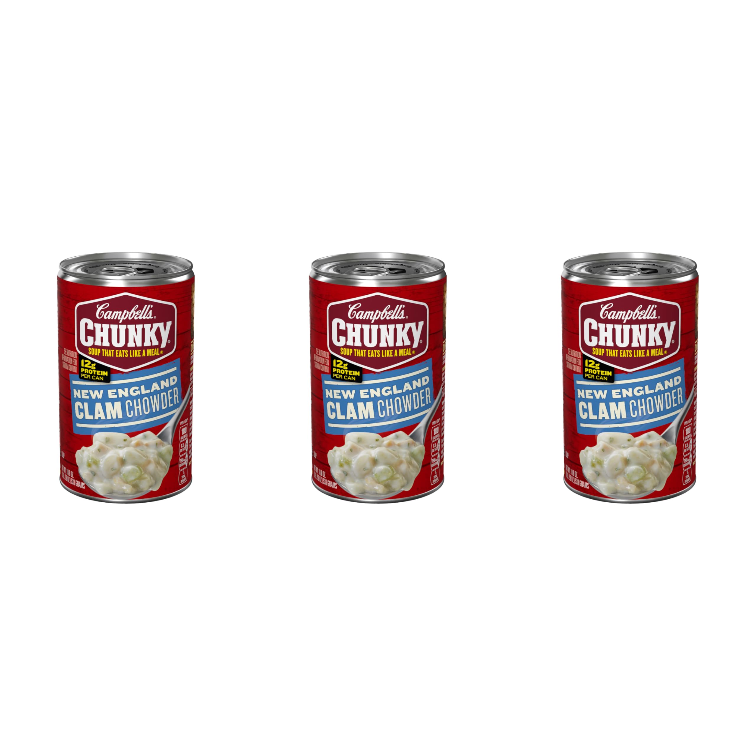 Campbell's Chunky Soup, Healthy Request New England Clam Chowder, 18.8 Ounce Can (Case Of 12)