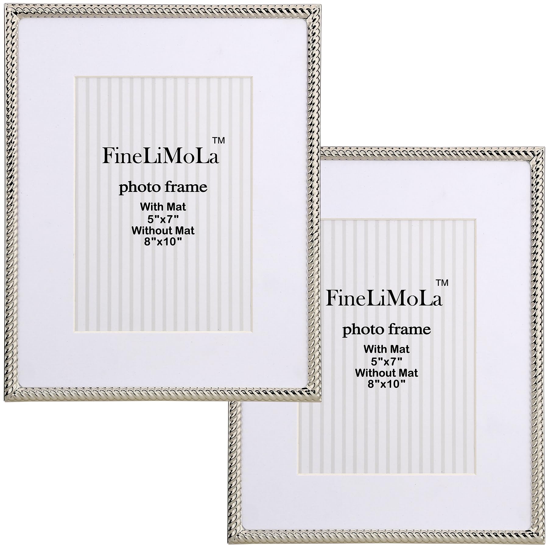 4x4 Gold Rope Design Metal Picture Frame With Mat for 3x3'', Premium Velvet Backing Real Glass Front Desktop & Wall Display Elegant Home Decor