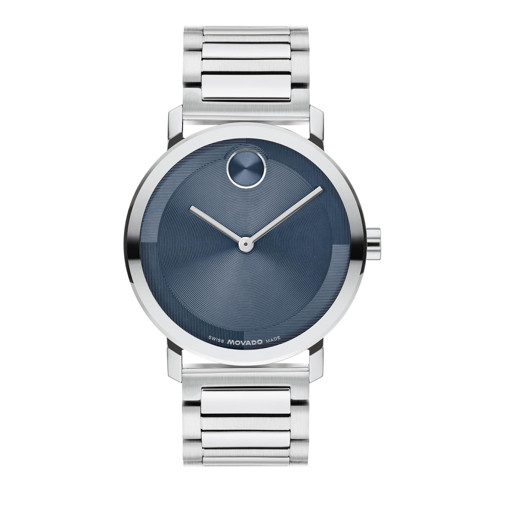 Movado Bold Evolution 2.0 Men's Watch - Swiss Quartz Movement, Stainless Steel Mesh Bracelet - 3 ATM Water Resistance - Luxury Fashion Timepiece for Him - 40mm
