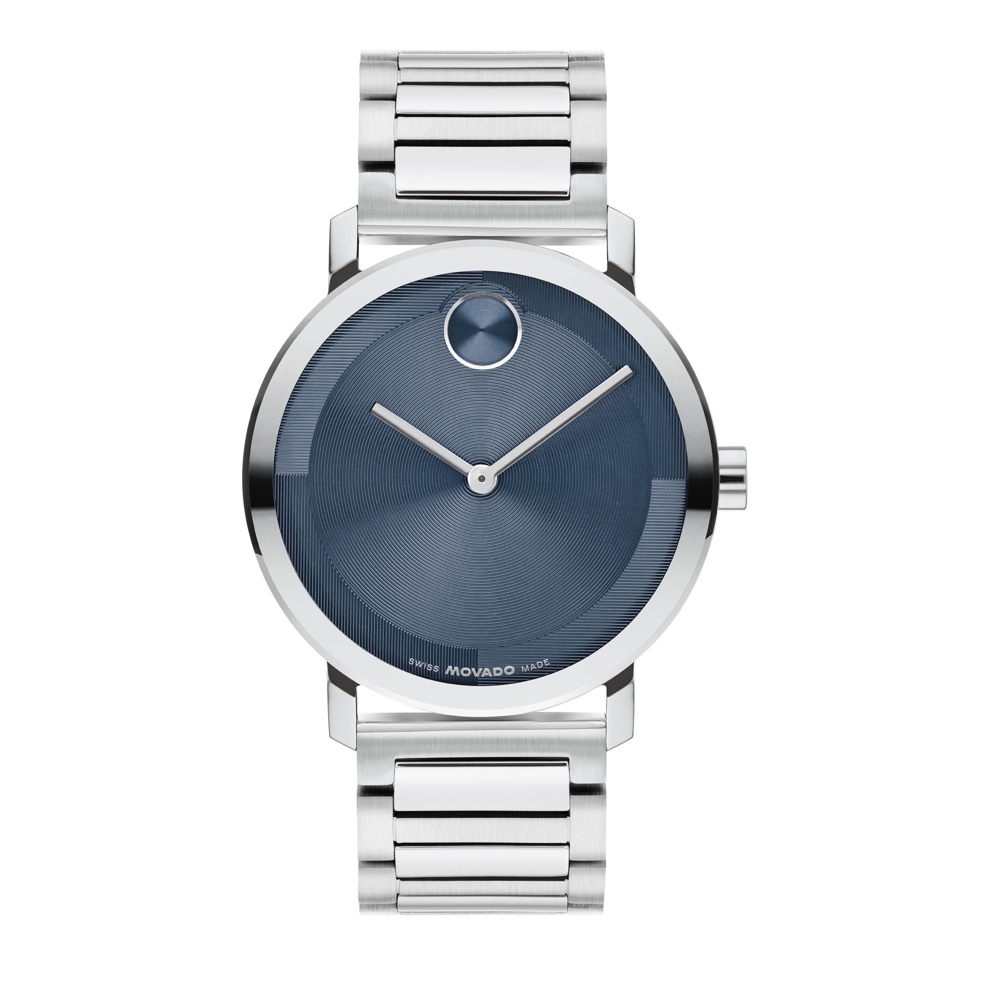 Movado Bold Evolution 2.0 Men's Watch - Swiss Quartz Movement, Stainless Steel Mesh Bracelet - 3 ATM Water Resistance - Luxury Fashion Timepiece for Him - 40mm