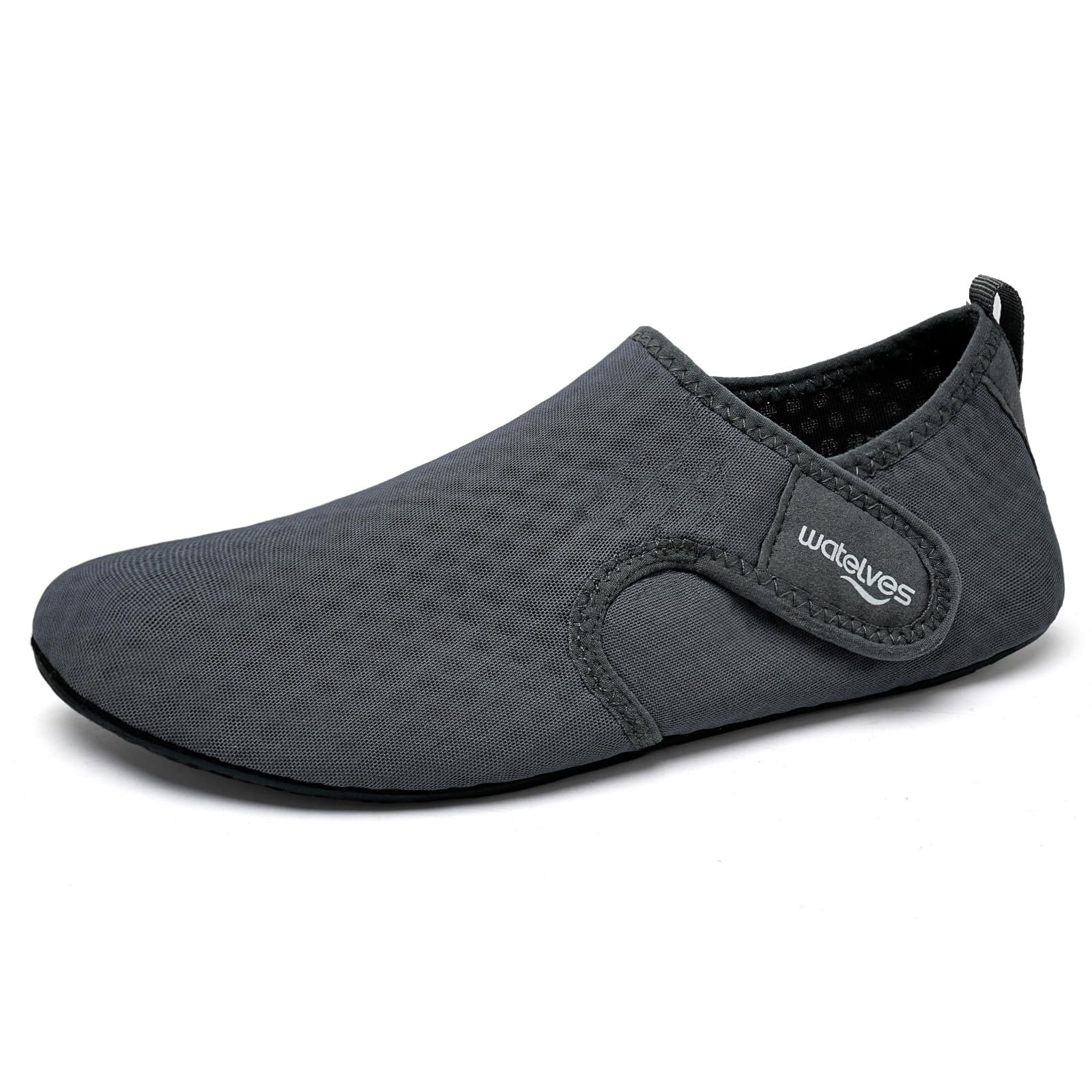 WateLves Water Shoes for Women Men Swim Beach Aqua Socks Quick Dry Barefoot House Slippers Travel Shoes with Adjustable Magic Tape for Pool Diving Boating Yoga Surf