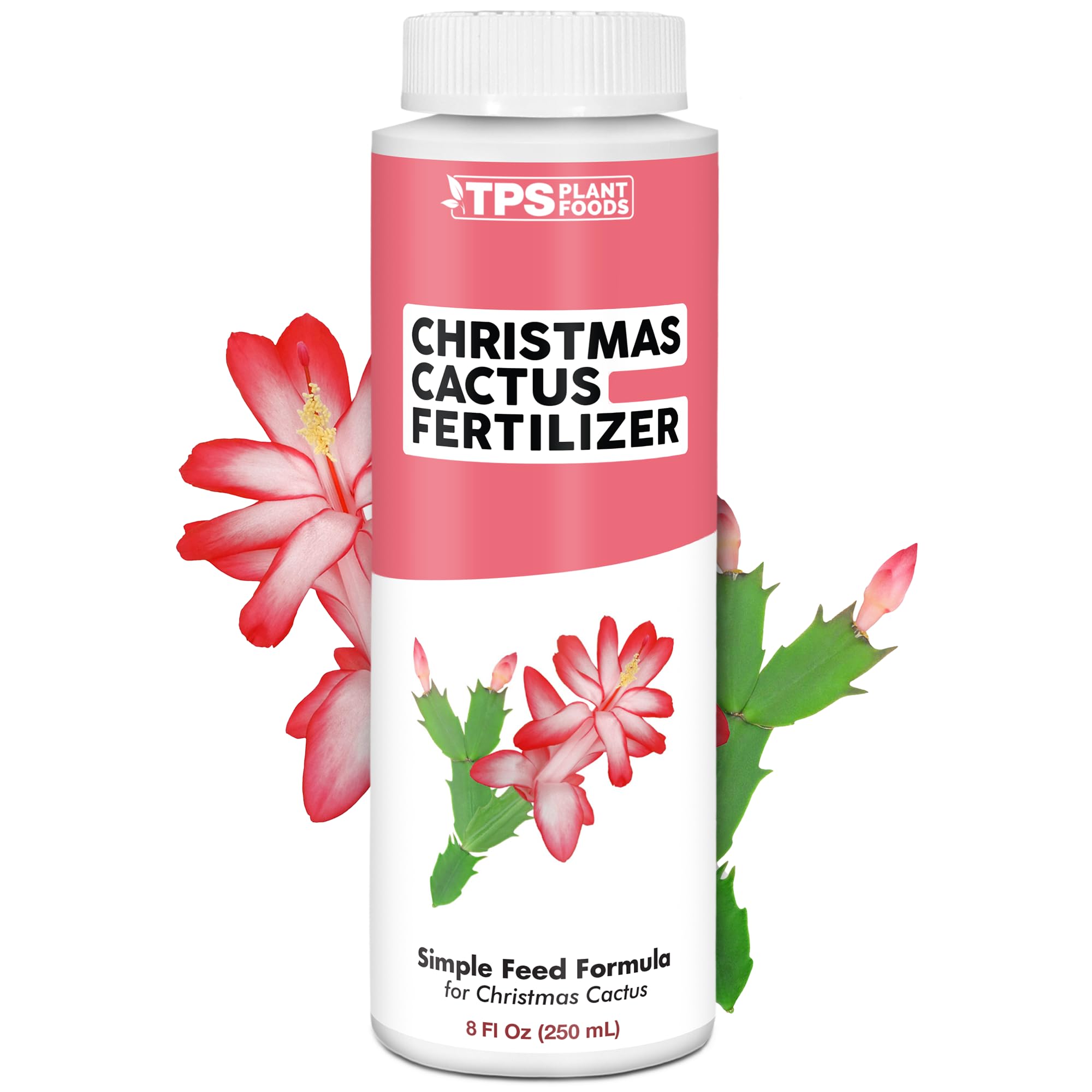 Christmas Cactus Fertilizer – Liquid Plant Food for More Blooms, Brighter Flower Color & Stronger Root Development, 8 oz