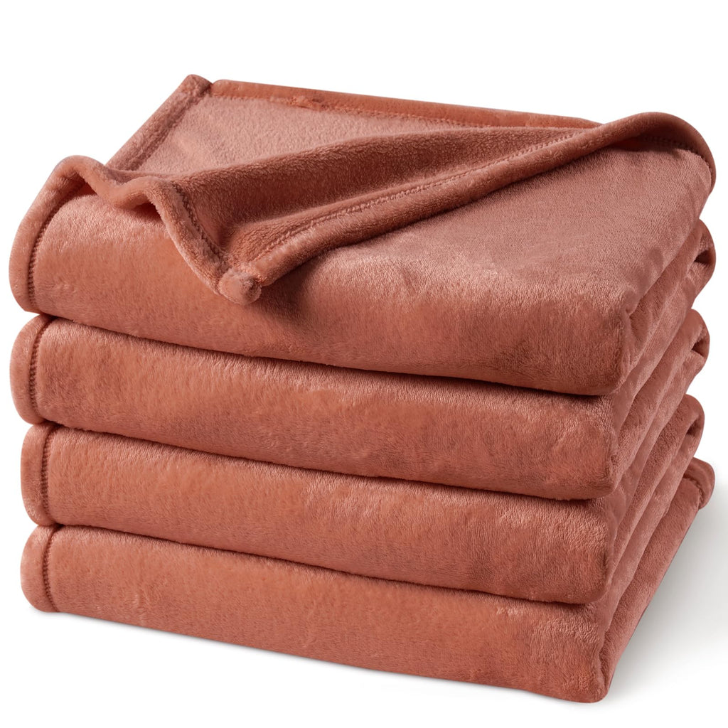 PHF Oversized King Big Fleece Blanket 120"x120", No Shed No Pilling Extra Large Soft Blanket, Giant 10'x 10' Lightweight for Bed, Sofa Travel and Camping, Suitable for All Season, Beige