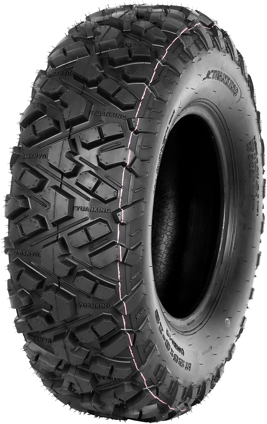 Weize ATV UTV all-terrain Tires 25x8-12 Front & 25x10-12 Rear, 6 PR, Set of 4