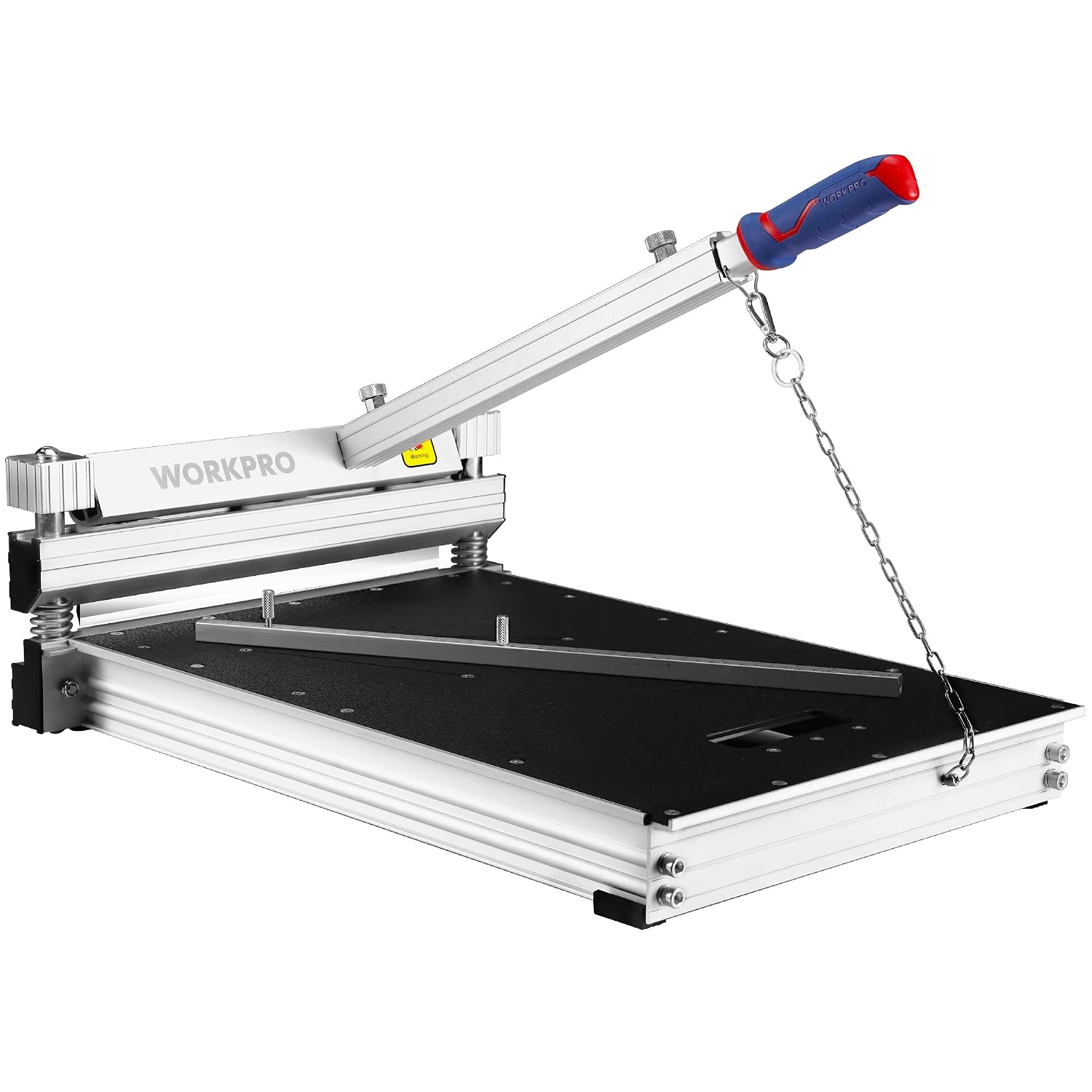 WORKPRO 13" Laminate Floor Cutter, Vinyl Floor Cutter for Laminate, Multi-Layer Flooring, Parquet, Fiber Cement Wall Panels, Rubber Concave Base, LVT, VCT, SPC, LVP, WPC and Vinyl Plank