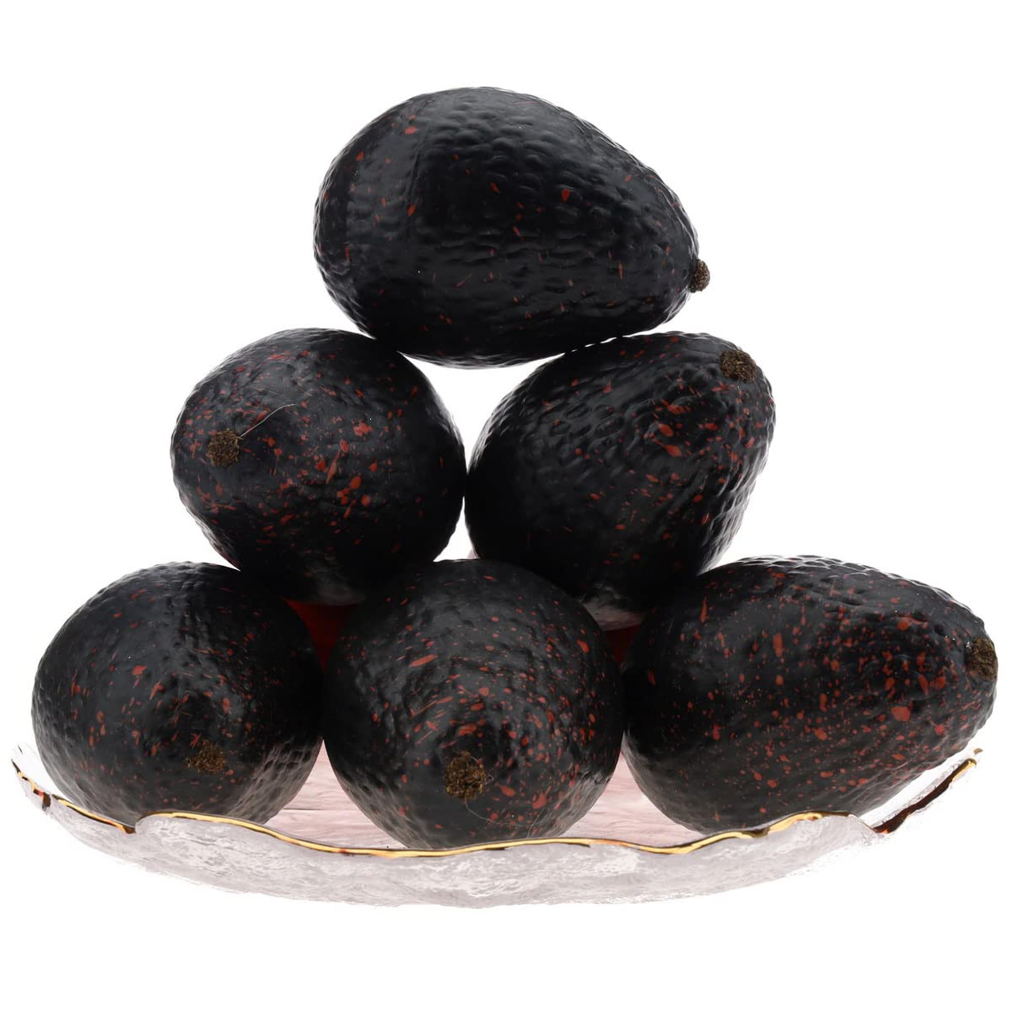 6 Pcs Faux Brown Pears - Realistic Fake Pear Artificial Fruit Decorations for Table Centerpiece, Decorative Artificial Pear for Home Kitchen Decor
