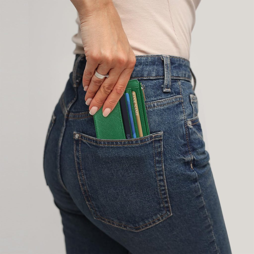 Sodsay Card Case Slim Front Pocket Wallet for Women Credit Card Holder with Keychain | Slim, Credit Card Holder, Front Pocket, with Keychain | Slim